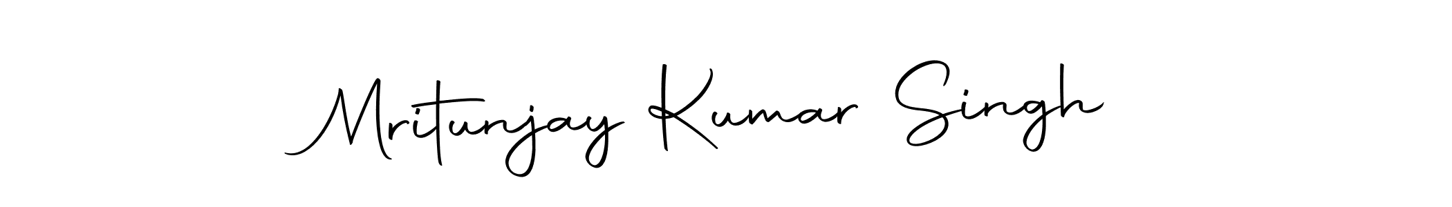 How to make Mritunjay Kumar Singh name signature. Use Autography-DOLnW style for creating short signs online. This is the latest handwritten sign. Mritunjay Kumar Singh signature style 10 images and pictures png