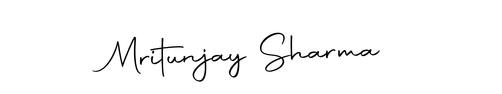 if you are searching for the best signature style for your name Mritunjay Sharma. so please give up your signature search. here we have designed multiple signature styles  using Autography-DOLnW. Mritunjay Sharma signature style 10 images and pictures png