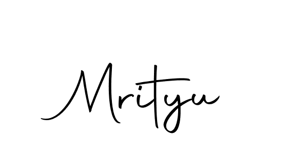 The best way (Autography-DOLnW) to make a short signature is to pick only two or three words in your name. The name Mrityu include a total of six letters. For converting this name. Mrityu signature style 10 images and pictures png