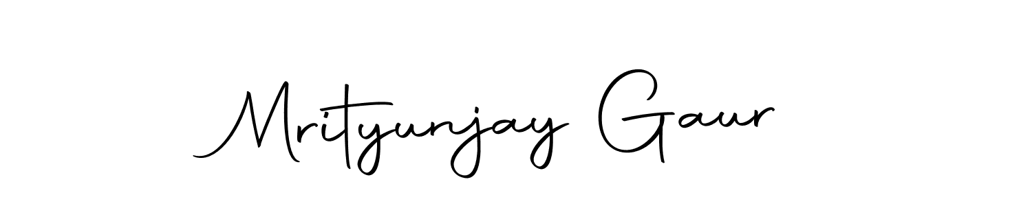 if you are searching for the best signature style for your name Mrityunjay Gaur. so please give up your signature search. here we have designed multiple signature styles  using Autography-DOLnW. Mrityunjay Gaur signature style 10 images and pictures png