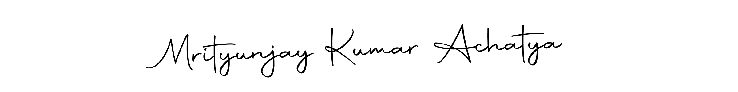 Make a beautiful signature design for name Mrityunjay Kumar Achatya. With this signature (Autography-DOLnW) style, you can create a handwritten signature for free. Mrityunjay Kumar Achatya signature style 10 images and pictures png