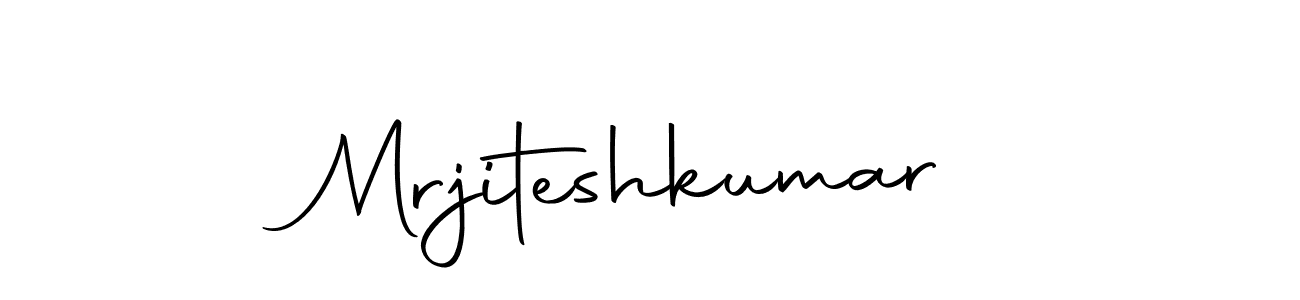 How to make Mrjiteshkumar name signature. Use Autography-DOLnW style for creating short signs online. This is the latest handwritten sign. Mrjiteshkumar signature style 10 images and pictures png