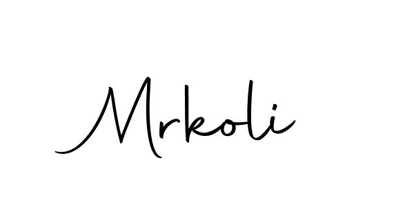 How to make Mrkoli signature? Autography-DOLnW is a professional autograph style. Create handwritten signature for Mrkoli name. Mrkoli signature style 10 images and pictures png