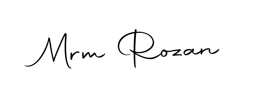 if you are searching for the best signature style for your name Mrm Rozan. so please give up your signature search. here we have designed multiple signature styles  using Autography-DOLnW. Mrm Rozan signature style 10 images and pictures png