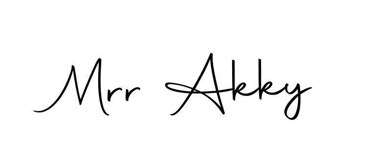 Mrr Akky stylish signature style. Best Handwritten Sign (Autography-DOLnW) for my name. Handwritten Signature Collection Ideas for my name Mrr Akky. Mrr Akky signature style 10 images and pictures png