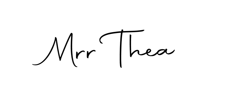 How to make Mrr Thea name signature. Use Autography-DOLnW style for creating short signs online. This is the latest handwritten sign. Mrr Thea signature style 10 images and pictures png