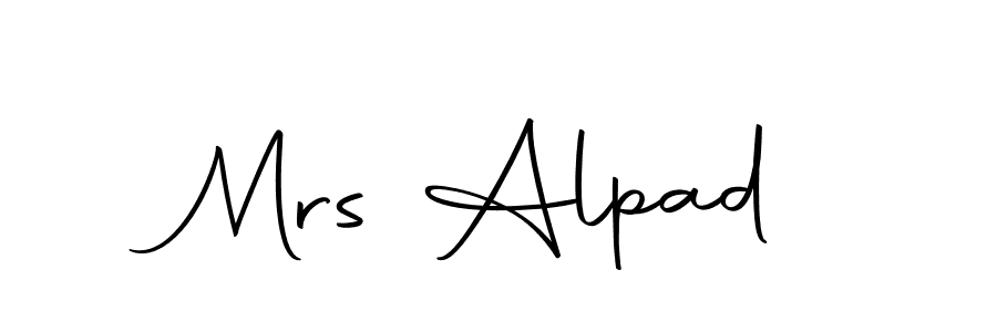 Mrs Alpad stylish signature style. Best Handwritten Sign (Autography-DOLnW) for my name. Handwritten Signature Collection Ideas for my name Mrs Alpad. Mrs Alpad signature style 10 images and pictures png