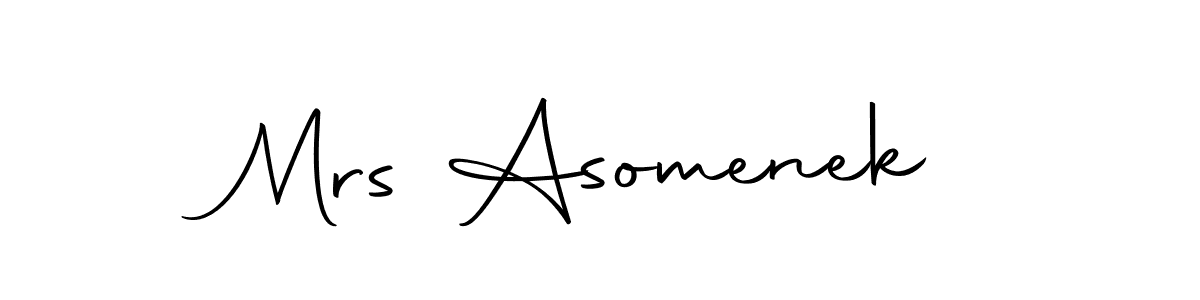 How to Draw Mrs Asomenek signature style? Autography-DOLnW is a latest design signature styles for name Mrs Asomenek. Mrs Asomenek signature style 10 images and pictures png