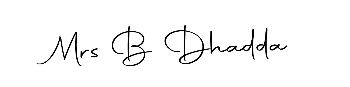 Best and Professional Signature Style for Mrs B Dhadda. Autography-DOLnW Best Signature Style Collection. Mrs B Dhadda signature style 10 images and pictures png