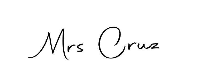 Use a signature maker to create a handwritten signature online. With this signature software, you can design (Autography-DOLnW) your own signature for name Mrs Cruz. Mrs Cruz signature style 10 images and pictures png