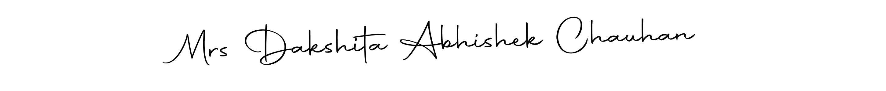 How to make Mrs Dakshita Abhishek Chauhan signature? Autography-DOLnW is a professional autograph style. Create handwritten signature for Mrs Dakshita Abhishek Chauhan name. Mrs Dakshita Abhishek Chauhan signature style 10 images and pictures png