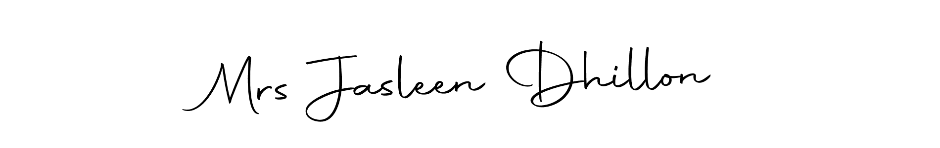 How to make Mrs Jasleen Dhillon signature? Autography-DOLnW is a professional autograph style. Create handwritten signature for Mrs Jasleen Dhillon name. Mrs Jasleen Dhillon signature style 10 images and pictures png