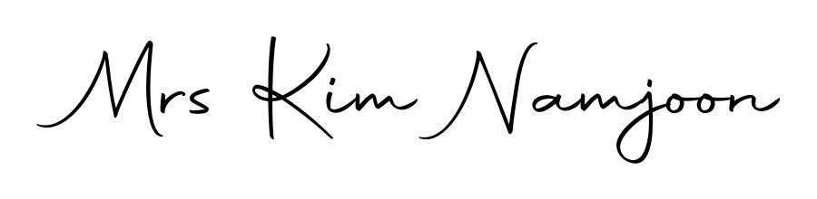 Make your name Mrs Kim Namjoon memorable on every contract using Autography-DOLnW autograph style. Instant transparent background export available. Mrs Kim Namjoon signature style 10 images and pictures png