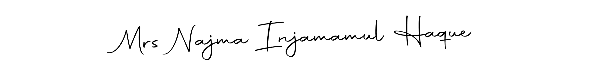 You can use this online signature creator to create a handwritten signature for the name Mrs Najma Injamamul Haque. This is the best online autograph maker. Mrs Najma Injamamul Haque signature style 10 images and pictures png