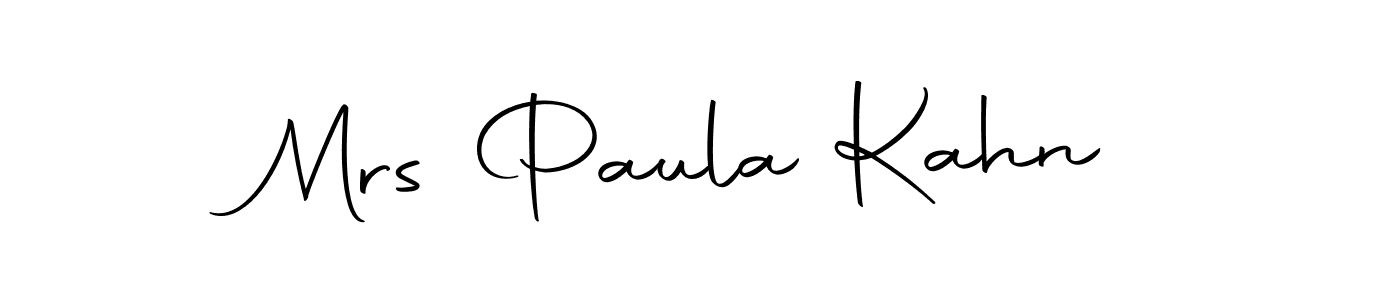 Mrs Paula Kahn stylish signature style. Best Handwritten Sign (Autography-DOLnW) for my name. Handwritten Signature Collection Ideas for my name Mrs Paula Kahn. Mrs Paula Kahn signature style 10 images and pictures png
