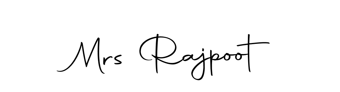 Make a beautiful signature design for name Mrs Rajpoot. With this signature (Autography-DOLnW) style, you can create a handwritten signature for free. Mrs Rajpoot signature style 10 images and pictures png