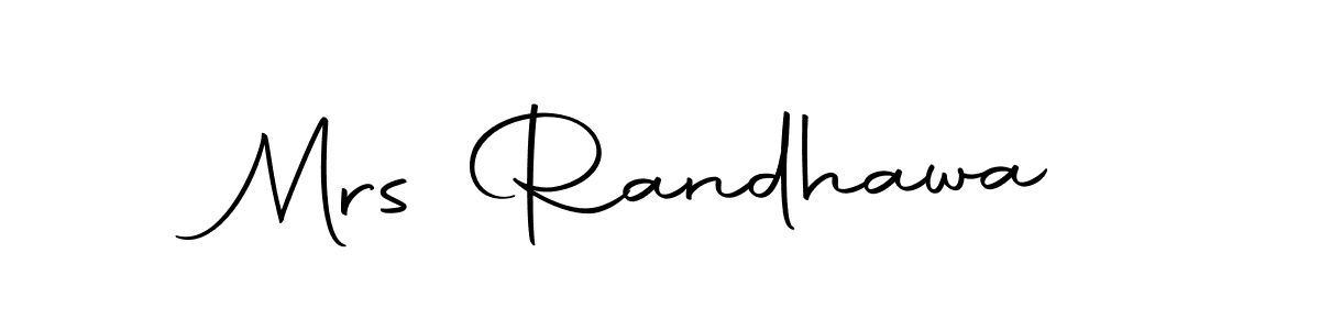 if you are searching for the best signature style for your name Mrs Randhawa. so please give up your signature search. here we have designed multiple signature styles  using Autography-DOLnW. Mrs Randhawa signature style 10 images and pictures png