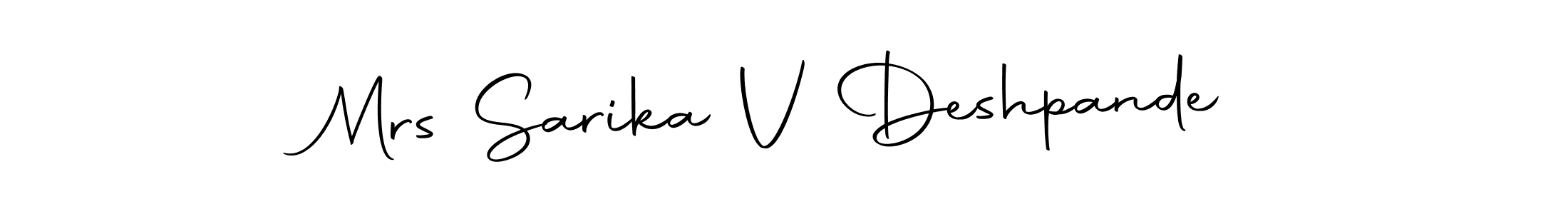 It looks lik you need a new signature style for name Mrs Sarika V Deshpande. Design unique handwritten (Autography-DOLnW) signature with our free signature maker in just a few clicks. Mrs Sarika V Deshpande signature style 10 images and pictures png