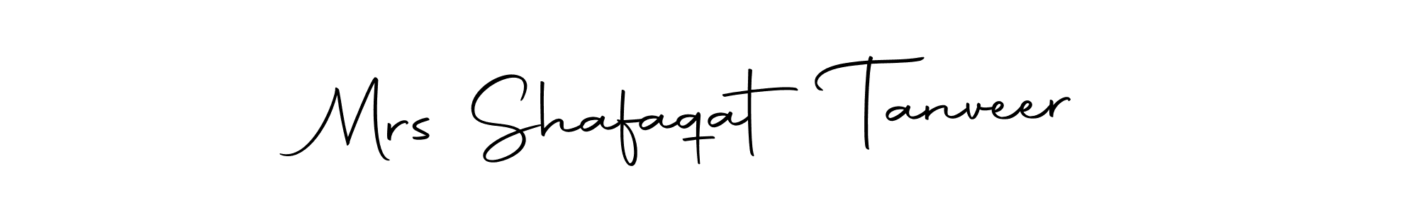 Autography-DOLnW is a professional signature style that is perfect for those who want to add a touch of class to their signature. It is also a great choice for those who want to make their signature more unique. Get Mrs Shafaqat Tanveer name to fancy signature for free. Mrs Shafaqat Tanveer signature style 10 images and pictures png