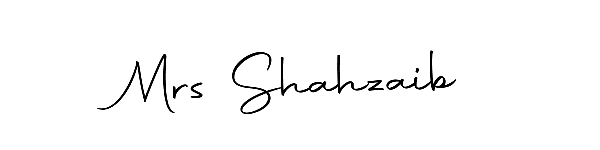 How to make Mrs Shahzaib signature? Autography-DOLnW is a professional autograph style. Create handwritten signature for Mrs Shahzaib name. Mrs Shahzaib signature style 10 images and pictures png