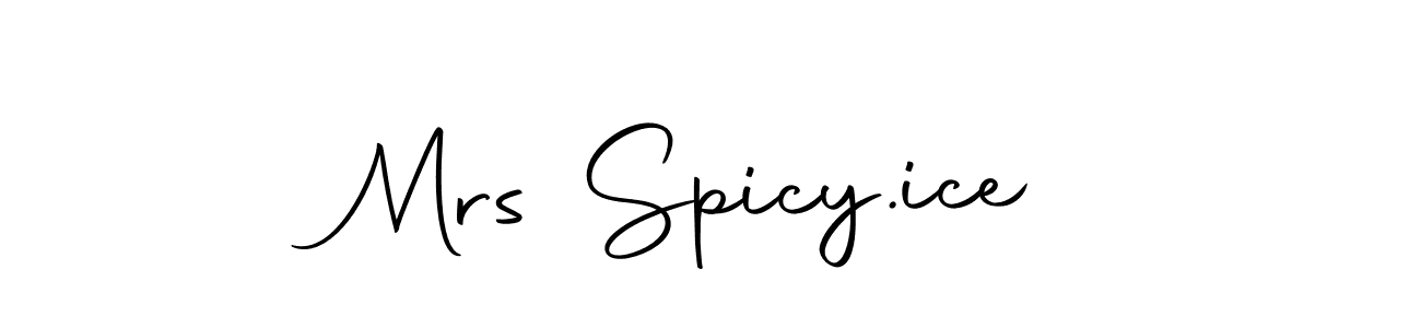 if you are searching for the best signature style for your name Mrs Spicy.ice. so please give up your signature search. here we have designed multiple signature styles  using Autography-DOLnW. Mrs Spicy.ice signature style 10 images and pictures png