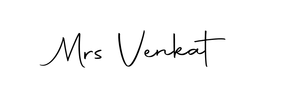 How to make Mrs Venkat name signature. Use Autography-DOLnW style for creating short signs online. This is the latest handwritten sign. Mrs Venkat signature style 10 images and pictures png