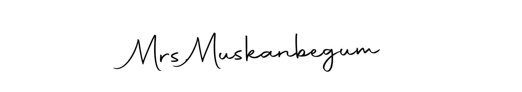 if you are searching for the best signature style for your name Mrs.  Muskanbegum. so please give up your signature search. here we have designed multiple signature styles  using Autography-DOLnW. Mrs.  Muskanbegum signature style 10 images and pictures png