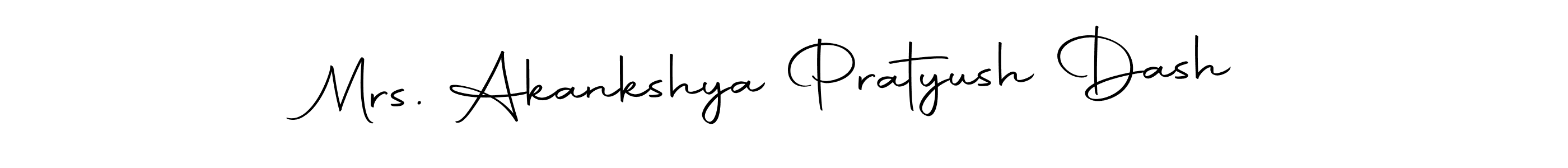 Mrs. Akankshya Pratyush Dash stylish signature style. Best Handwritten Sign (Autography-DOLnW) for my name. Handwritten Signature Collection Ideas for my name Mrs. Akankshya Pratyush Dash. Mrs. Akankshya Pratyush Dash signature style 10 images and pictures png