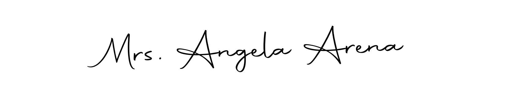 Design your own signature with our free online signature maker. With this signature software, you can create a handwritten (Autography-DOLnW) signature for name Mrs. Angela Arena. Mrs. Angela Arena signature style 10 images and pictures png