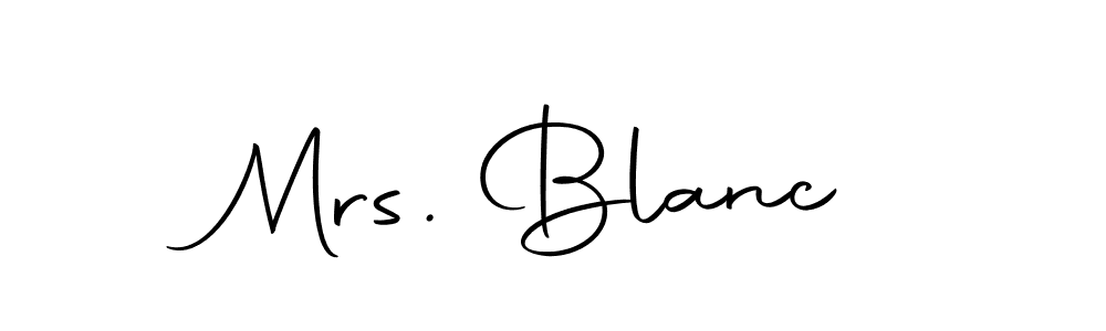 Also we have Mrs. Blanc name is the best signature style. Create professional handwritten signature collection using Autography-DOLnW autograph style. Mrs. Blanc signature style 10 images and pictures png
