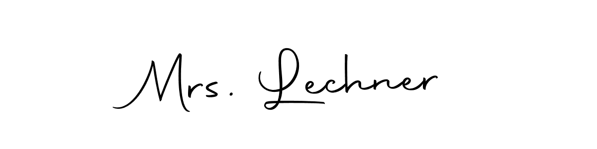 You should practise on your own different ways (Autography-DOLnW) to write your name (Mrs. Lechner) in signature. don't let someone else do it for you. Mrs. Lechner signature style 10 images and pictures png