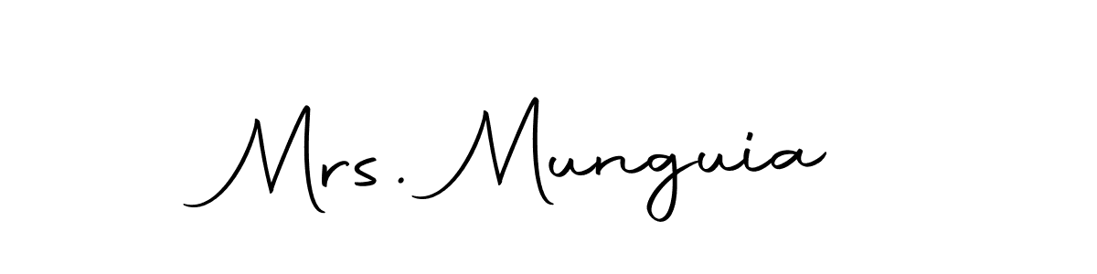 Mrs. Munguia stylish signature style. Best Handwritten Sign (Autography-DOLnW) for my name. Handwritten Signature Collection Ideas for my name Mrs. Munguia. Mrs. Munguia signature style 10 images and pictures png