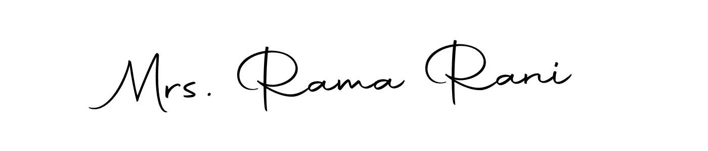 Make a beautiful signature design for name Mrs. Rama Rani. Use this online signature maker to create a handwritten signature for free. Mrs. Rama Rani signature style 10 images and pictures png