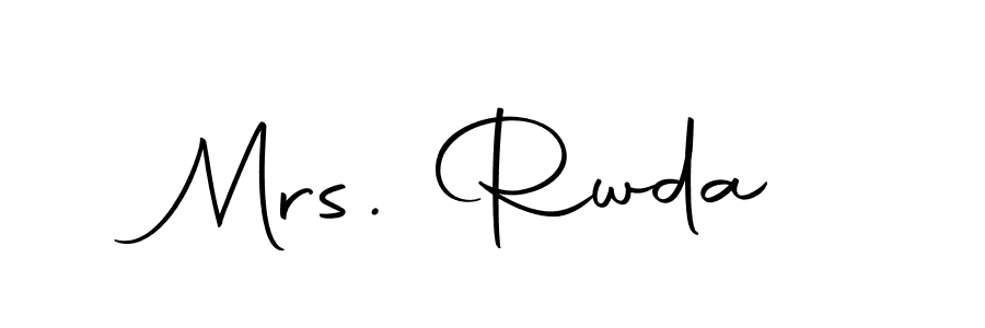 Also we have Mrs. Rwda name is the best signature style. Create professional handwritten signature collection using Autography-DOLnW autograph style. Mrs. Rwda signature style 10 images and pictures png