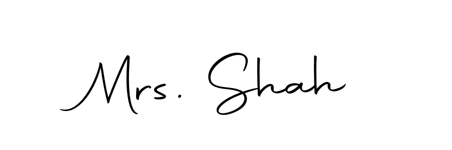 It looks lik you need a new signature style for name Mrs. Shah. Design unique handwritten (Autography-DOLnW) signature with our free signature maker in just a few clicks. Mrs. Shah signature style 10 images and pictures png