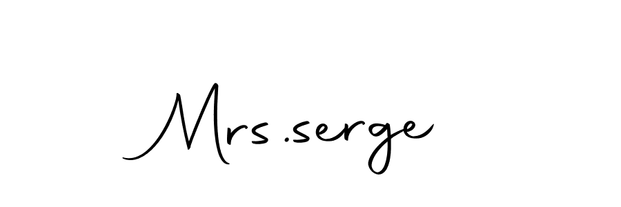 Use a signature maker to create a handwritten signature online. With this signature software, you can design (Autography-DOLnW) your own signature for name Mrs.serge. Mrs.serge signature style 10 images and pictures png