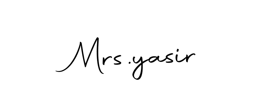 It looks lik you need a new signature style for name Mrs.yasir. Design unique handwritten (Autography-DOLnW) signature with our free signature maker in just a few clicks. Mrs.yasir signature style 10 images and pictures png