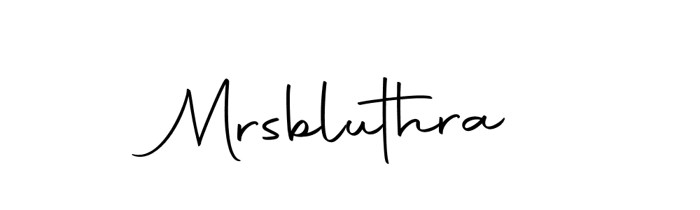 Design your own signature with our free online signature maker. With this signature software, you can create a handwritten (Autography-DOLnW) signature for name Mrsbluthra. Mrsbluthra signature style 10 images and pictures png