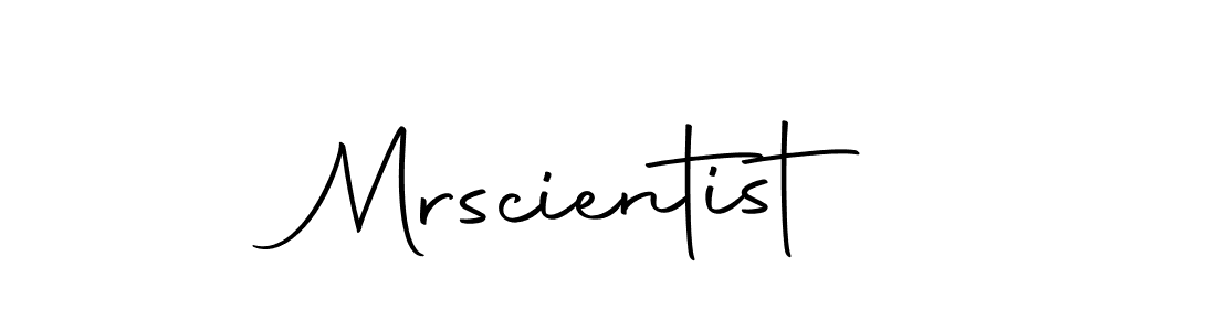 How to make Mrscientist name signature. Use Autography-DOLnW style for creating short signs online. This is the latest handwritten sign. Mrscientist signature style 10 images and pictures png