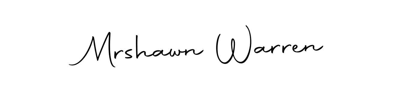 Make a short Mrshawn Warren signature style. Manage your documents anywhere anytime using Autography-DOLnW. Create and add eSignatures, submit forms, share and send files easily. Mrshawn Warren signature style 10 images and pictures png