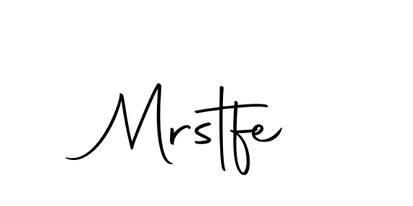 How to make Mrstfe name signature. Use Autography-DOLnW style for creating short signs online. This is the latest handwritten sign. Mrstfe signature style 10 images and pictures png