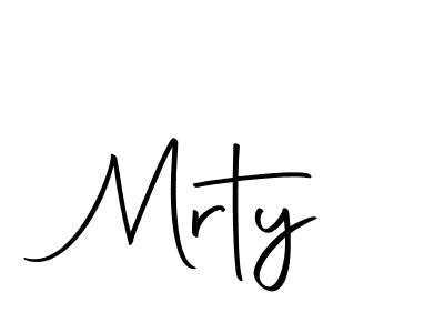 How to make Mrty signature? Autography-DOLnW is a professional autograph style. Create handwritten signature for Mrty name. Mrty signature style 10 images and pictures png