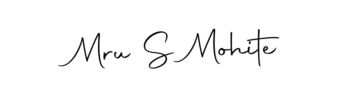 Autography-DOLnW is a professional signature style that is perfect for those who want to add a touch of class to their signature. It is also a great choice for those who want to make their signature more unique. Get Mru S Mohite name to fancy signature for free. Mru S Mohite signature style 10 images and pictures png