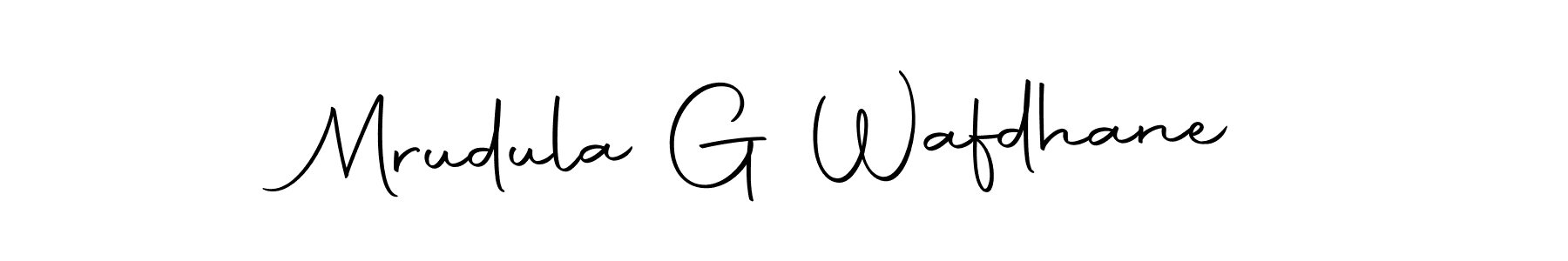 Similarly Autography-DOLnW is the best handwritten signature design. Signature creator online .You can use it as an online autograph creator for name Mrudula G Wafdhane. Mrudula G Wafdhane signature style 10 images and pictures png