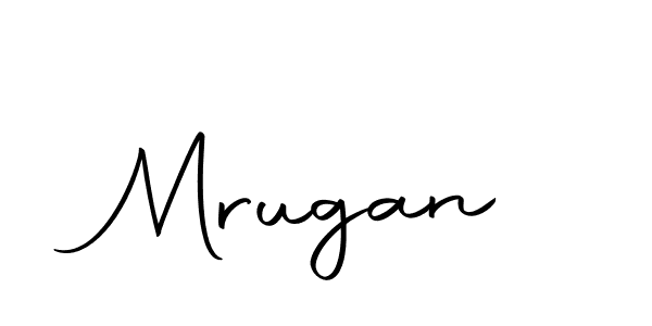 Create a beautiful signature design for name Mrugan. With this signature (Autography-DOLnW) fonts, you can make a handwritten signature for free. Mrugan signature style 10 images and pictures png