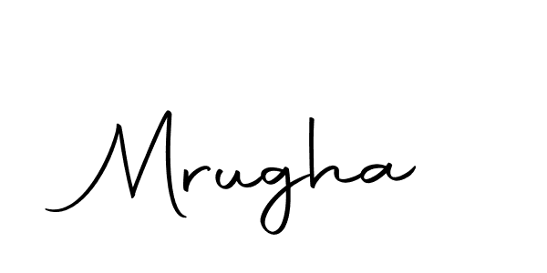 Create a beautiful signature design for name Mrugha. With this signature (Autography-DOLnW) fonts, you can make a handwritten signature for free. Mrugha signature style 10 images and pictures png