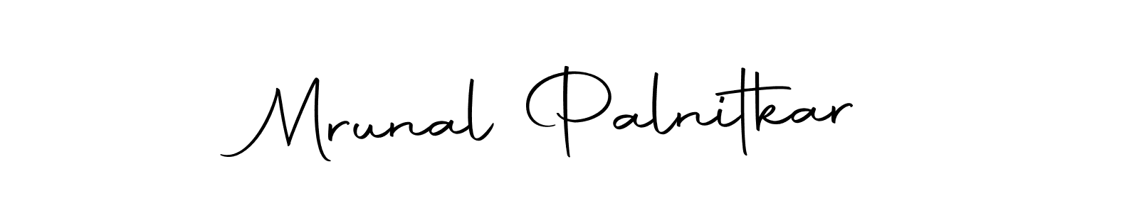 Make a beautiful signature design for name Mrunal Palnitkar. Use this online signature maker to create a handwritten signature for free. Mrunal Palnitkar signature style 10 images and pictures png