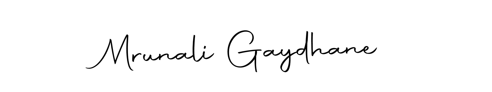 You can use this online signature creator to create a handwritten signature for the name Mrunali Gaydhane. This is the best online autograph maker. Mrunali Gaydhane signature style 10 images and pictures png