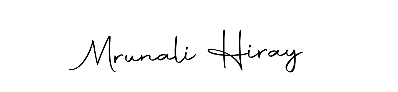 Create a beautiful signature design for name Mrunali Hiray. With this signature (Autography-DOLnW) fonts, you can make a handwritten signature for free. Mrunali Hiray signature style 10 images and pictures png