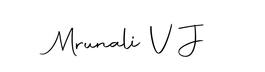 Also we have Mrunali V J name is the best signature style. Create professional handwritten signature collection using Autography-DOLnW autograph style. Mrunali V J signature style 10 images and pictures png